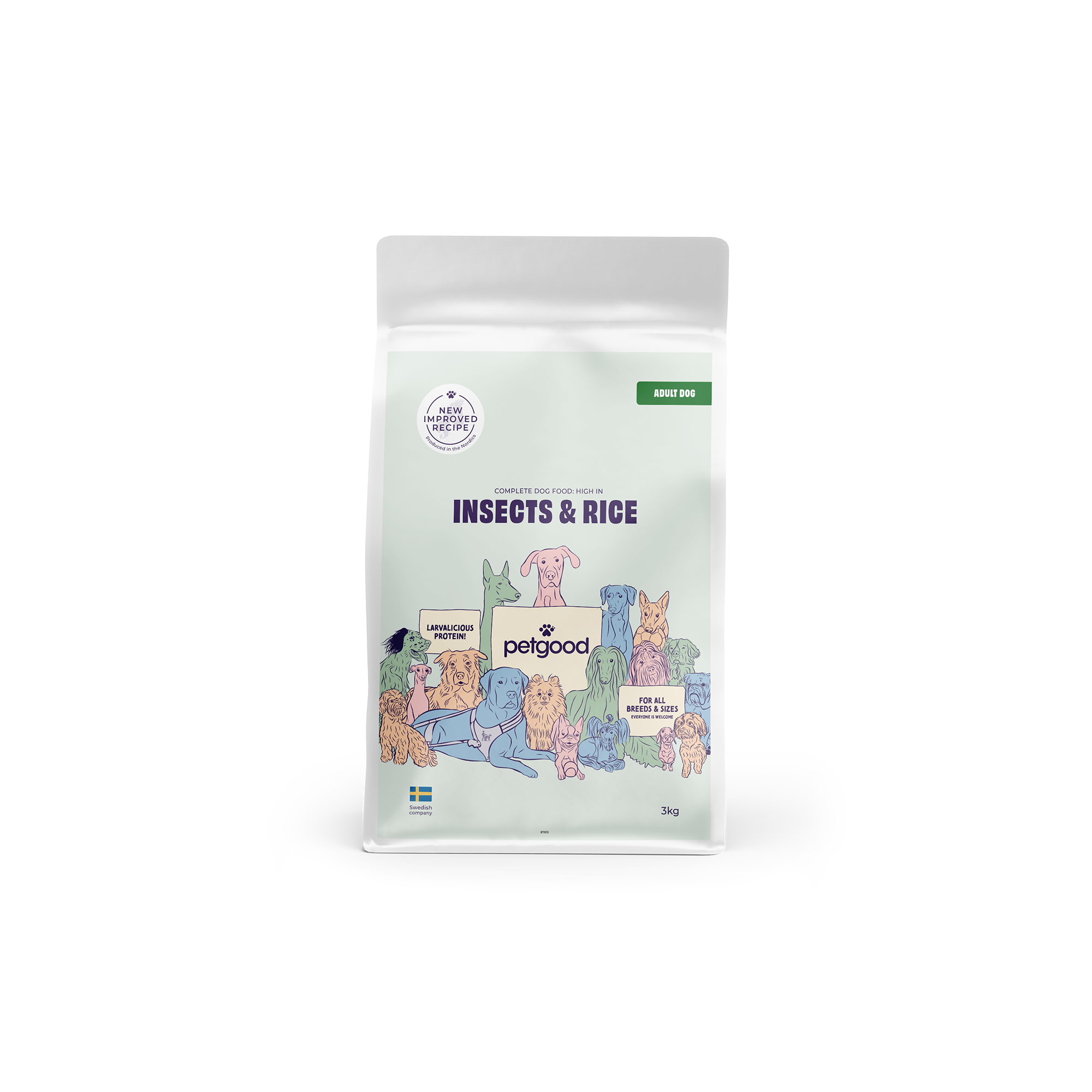 Insects & Rice Adult Dog Food (12 kg)
