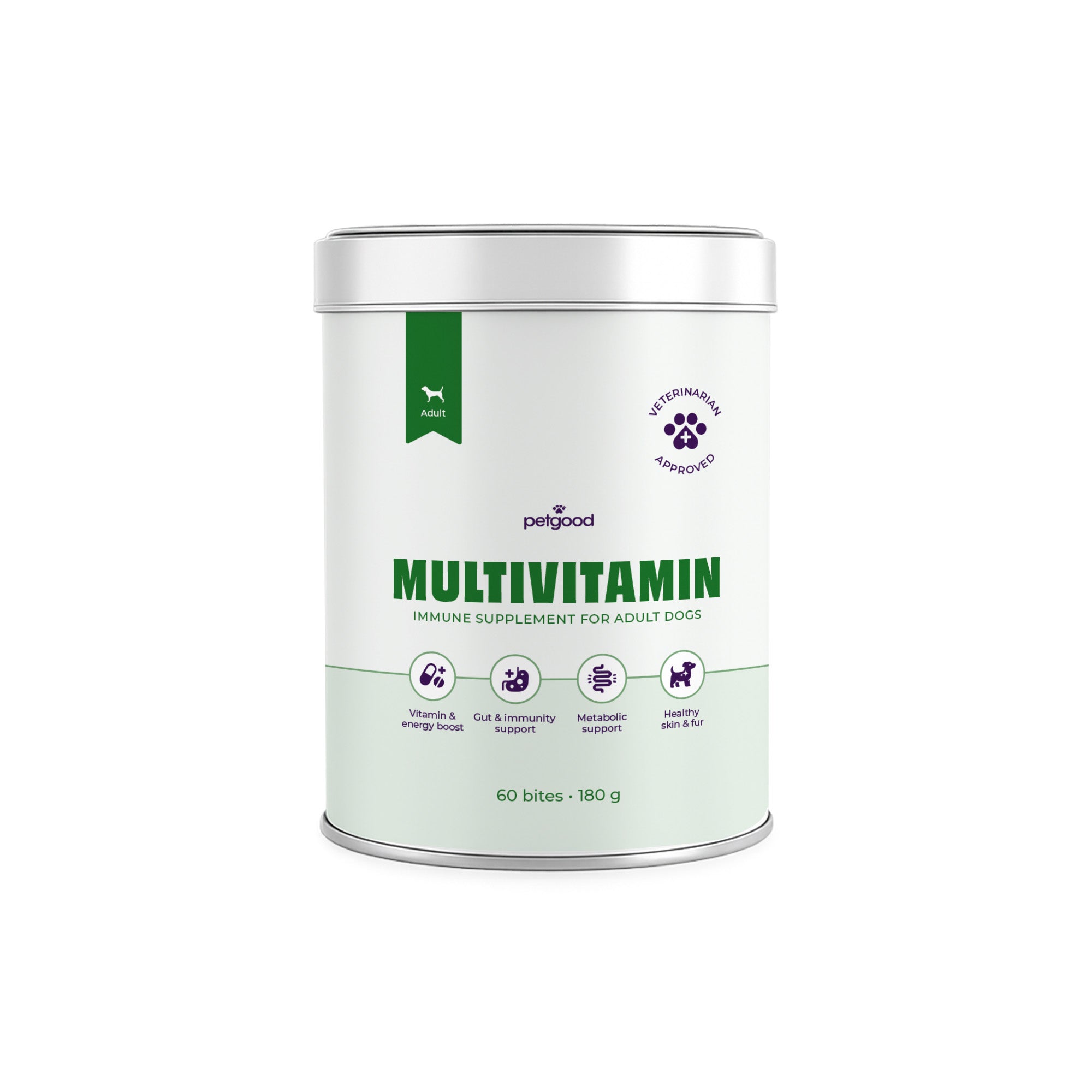 Petgood Multivitamin Vuxen - insektsbaserat kosttillskott för hundar