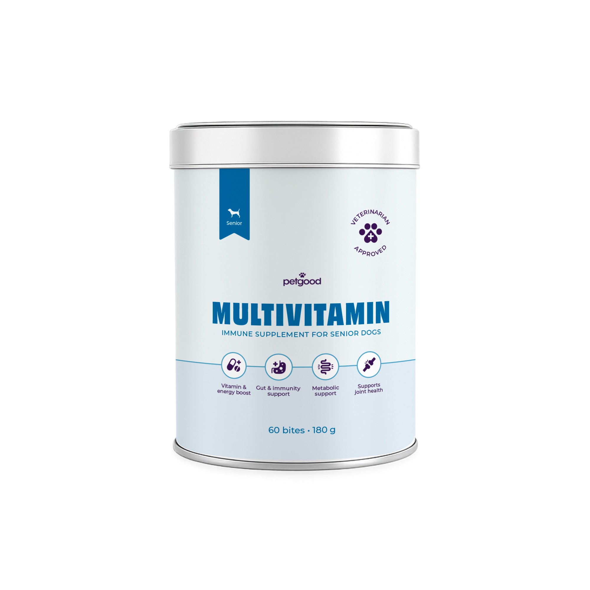 Petgood Multivitamin Senior - insektsbaserat kosttillskott för hundar