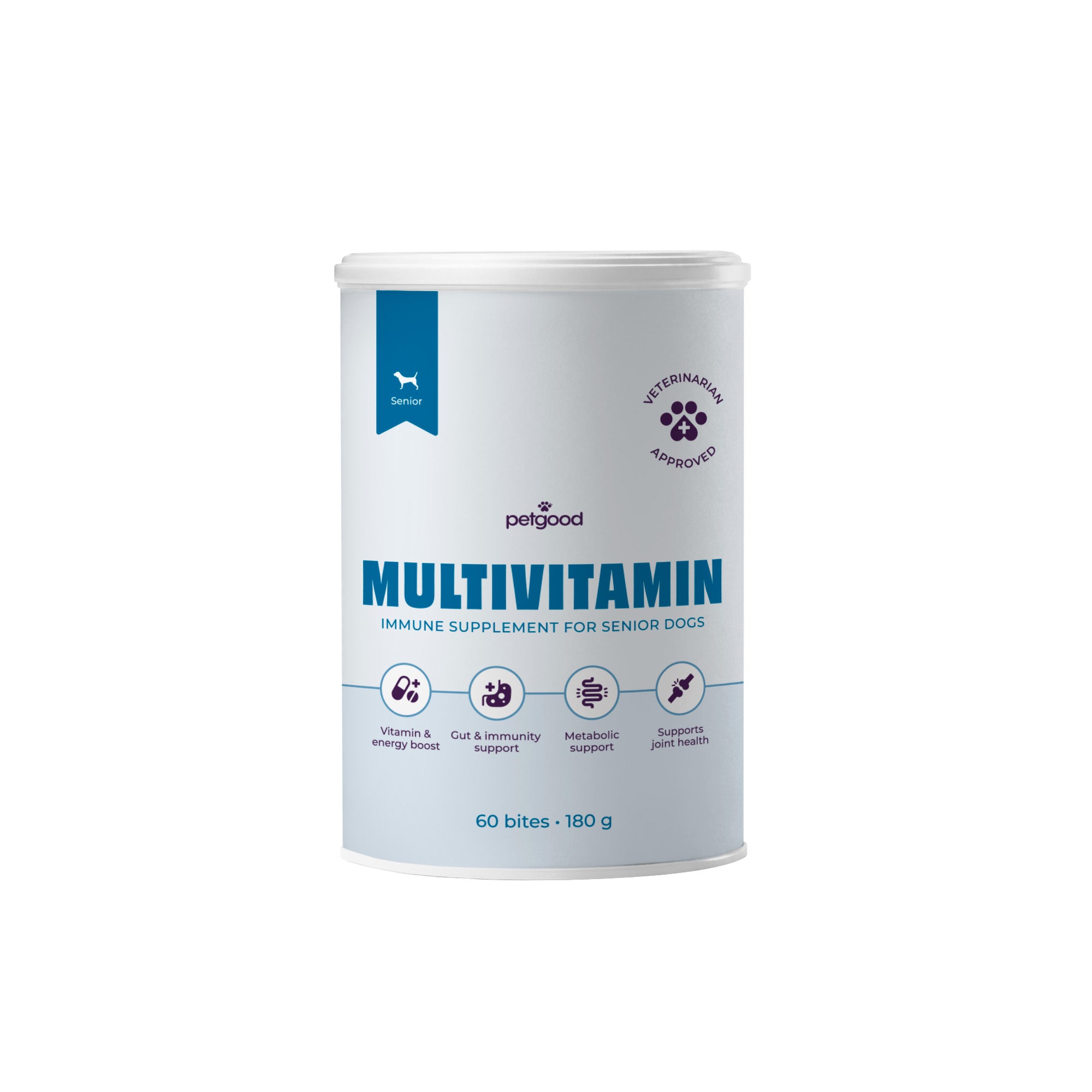 Petgood Multivitamin Senior - insektsbaserat kosttillskott för hundar
