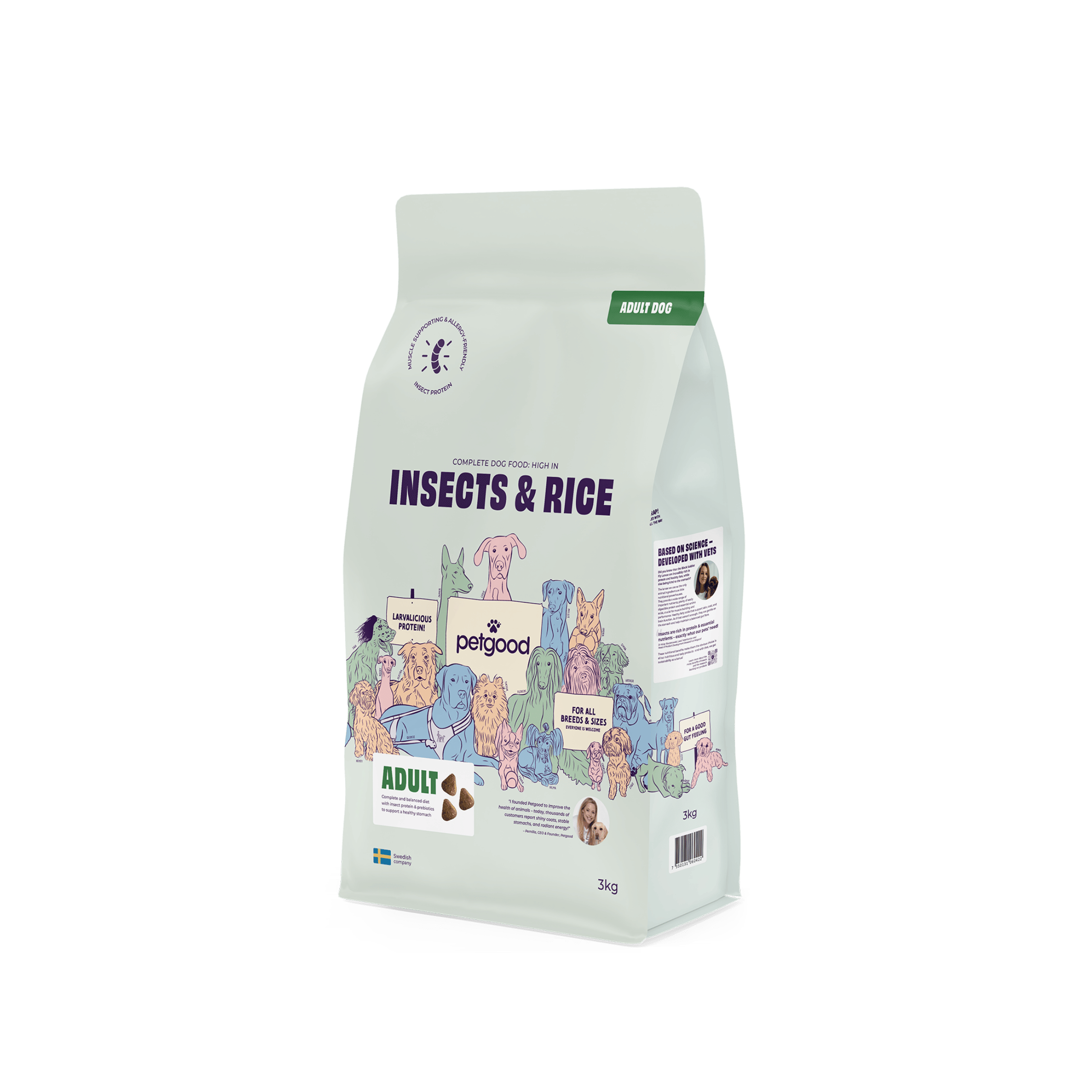 Insects & Rice Adult Dog Food (12 kg)