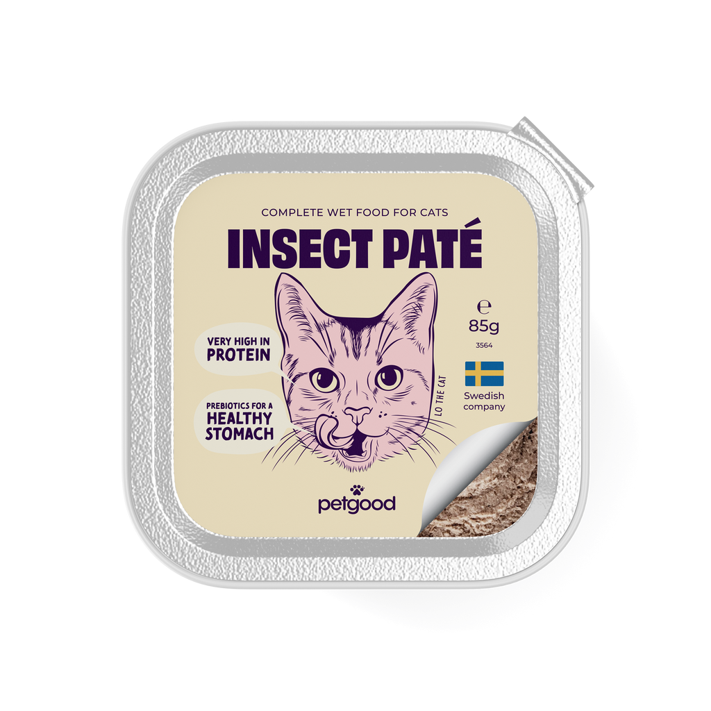 Insekts-paté våtfoder - katt