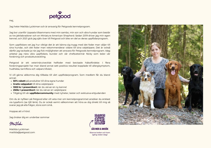 WH: Kennel flyer - Matilda hälsar tillbaka gammal kund (kennelprogrammet)