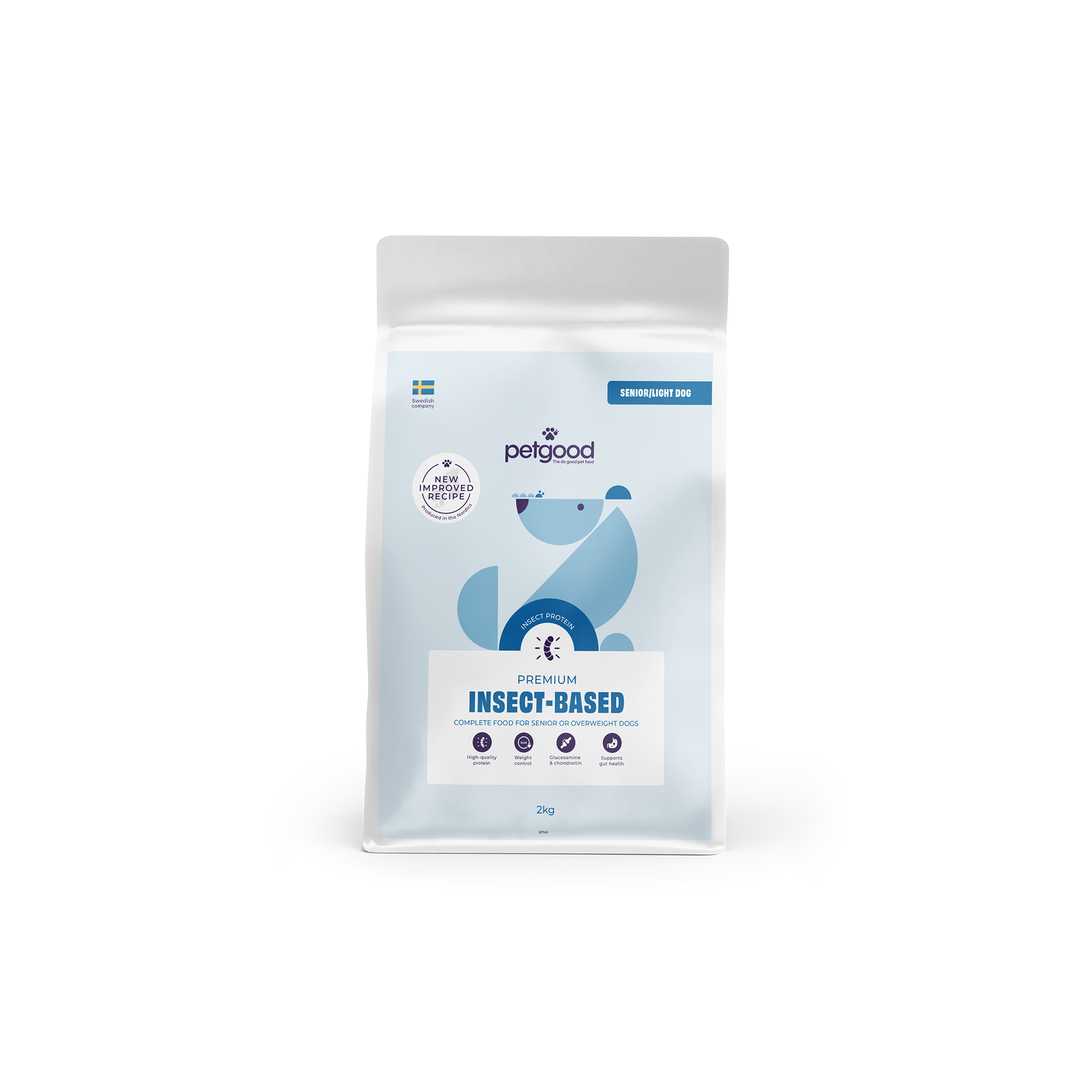 Insect-based Premium - Complete Feed Light / Senior Dog, 2kg