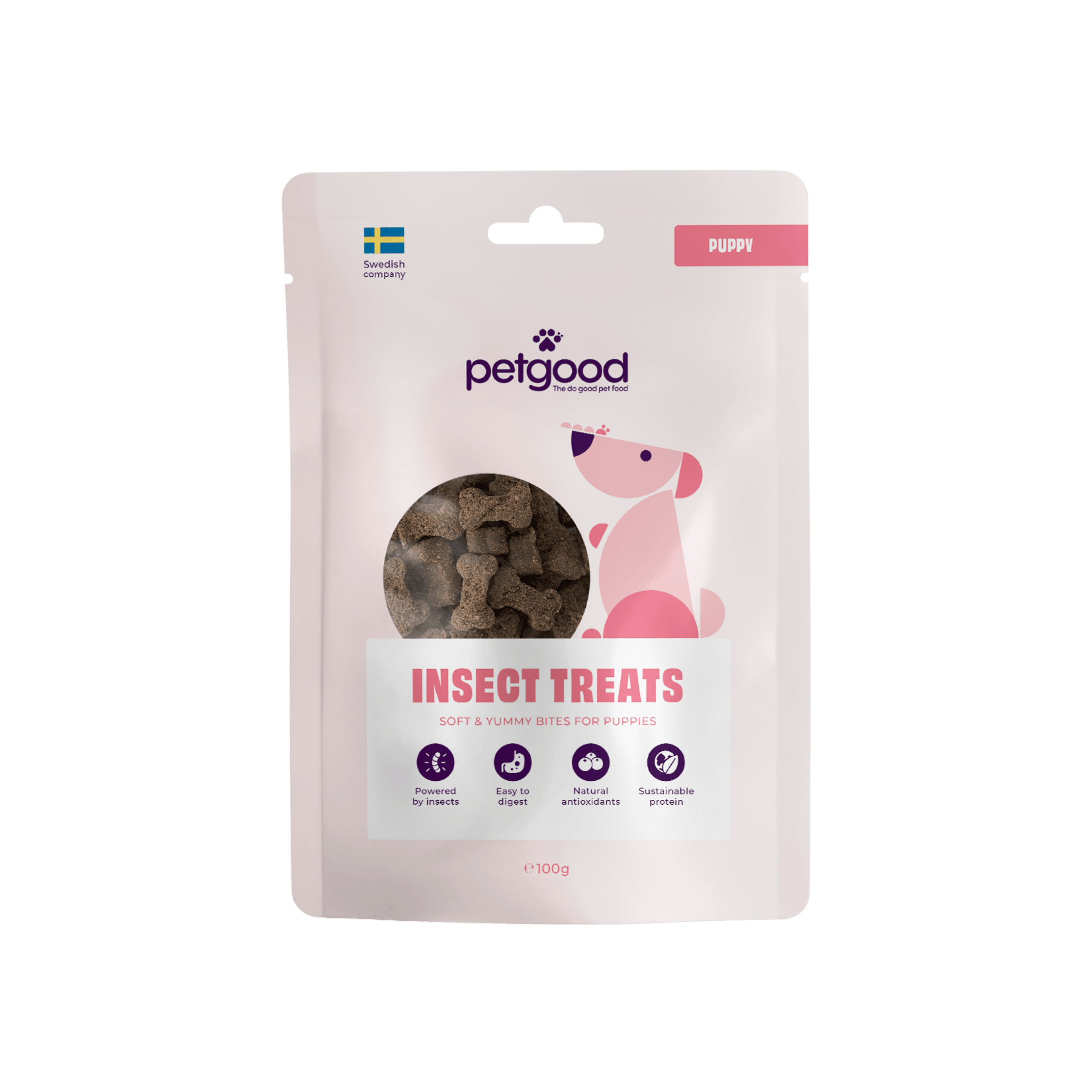 Insect-based puppy training treat - 100g